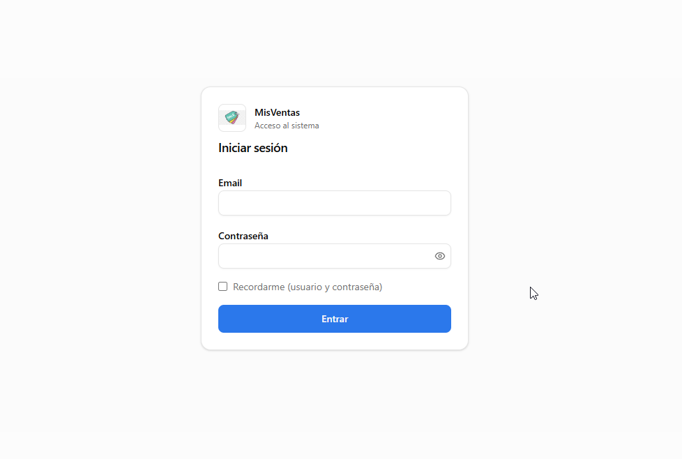 Sistema de Venta - Login